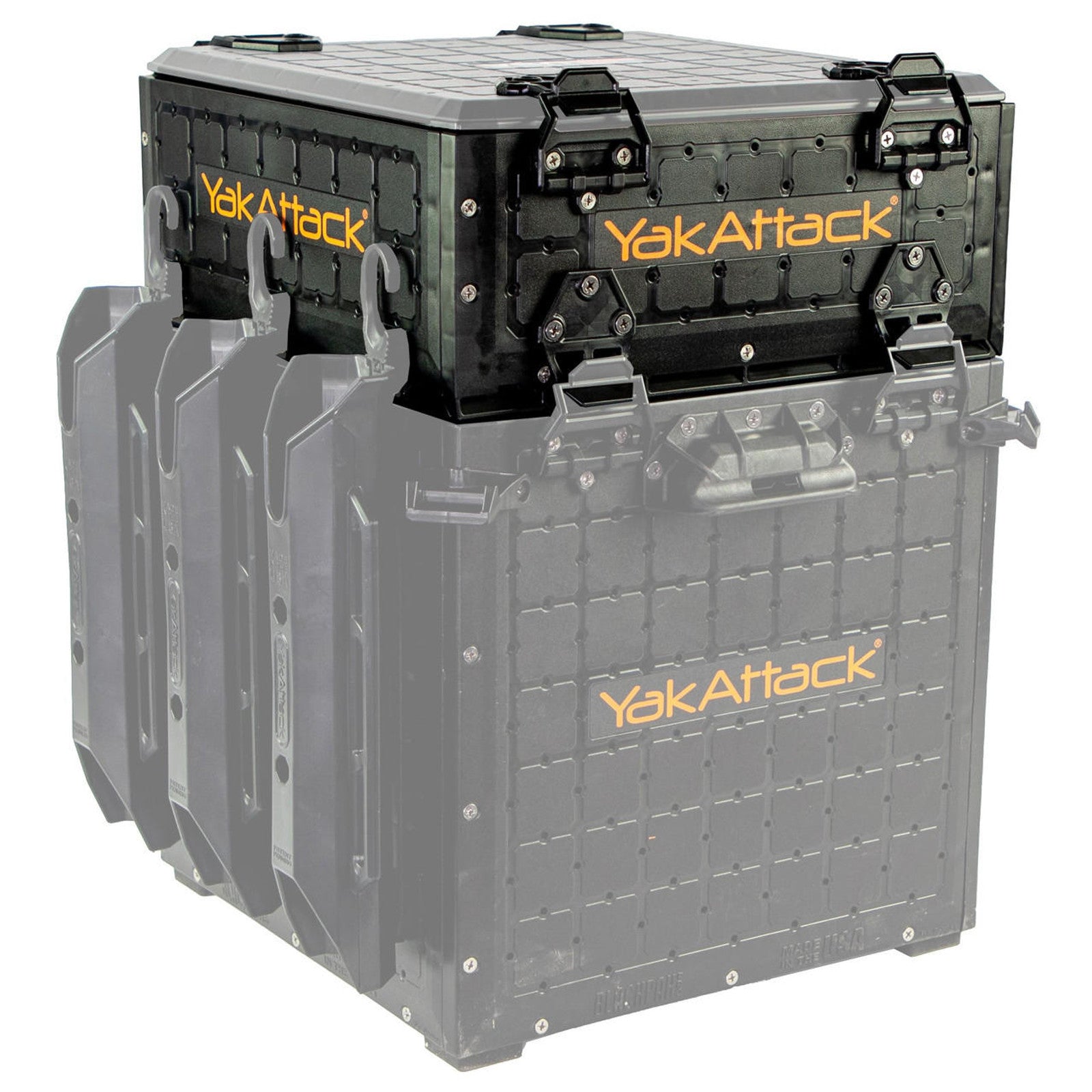 best tackle boxes for a blackpak YakAttack - ShortStak Upgrade Kit for 13x13 BlackPak Pro