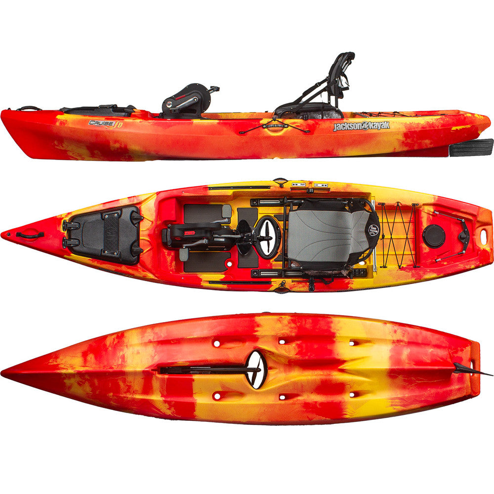 pedal driven kayaks 11' 10" Jackson Kayak Cruise FD Pedal Drive Recreational Kayak (RENTAL)