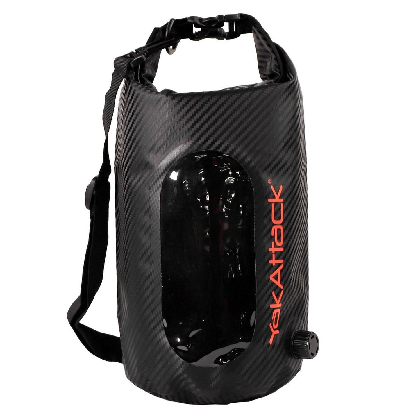 YakAttack Roll-Top Drybags with Air Valve, Black Carbon
