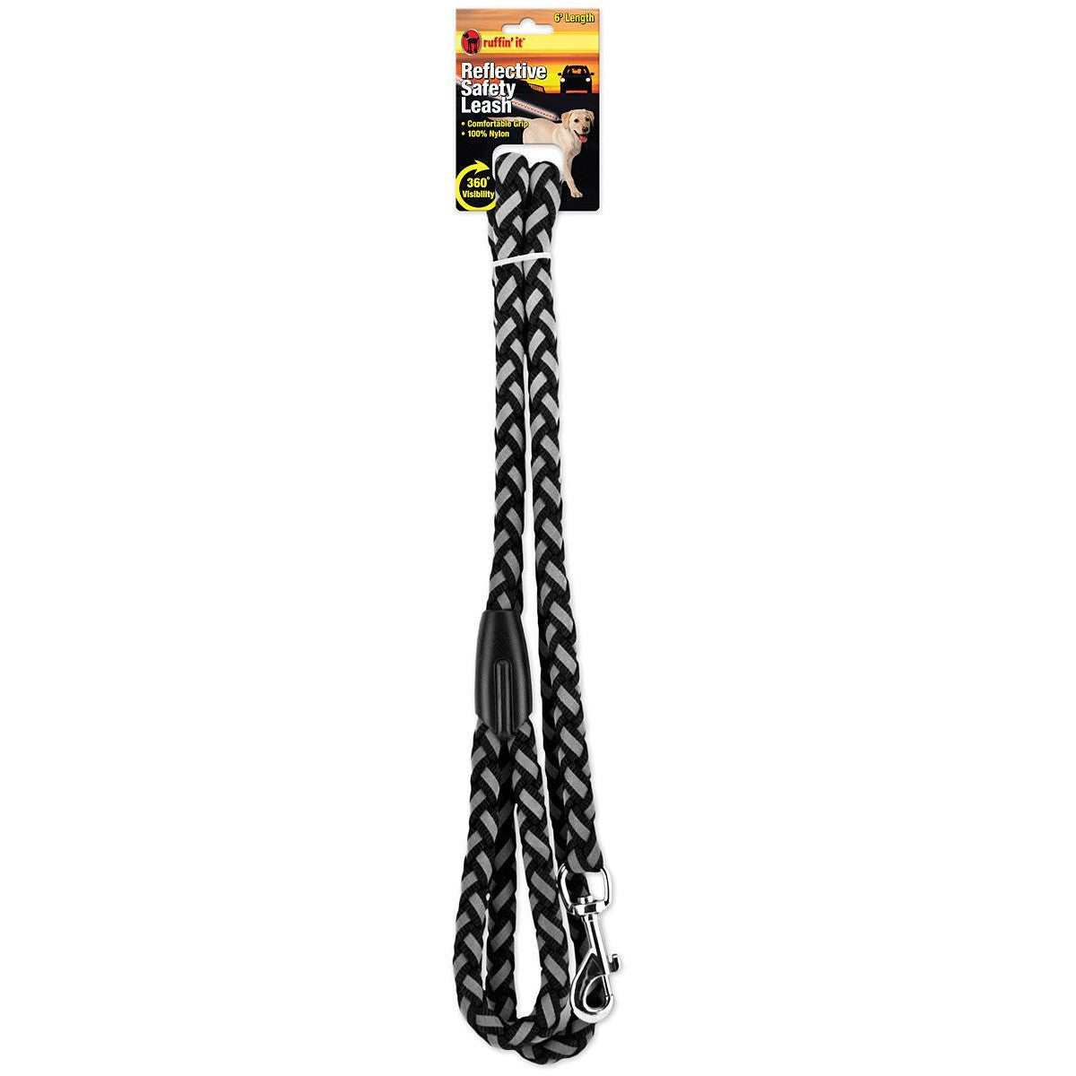 Ruffin'It - Braided Light Reflective Dog Leash
