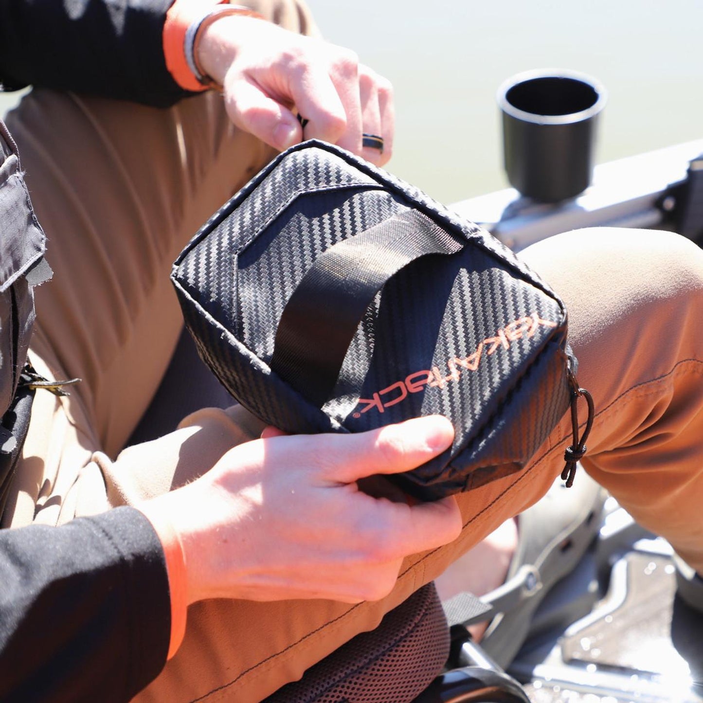 Yakattack - 8” x 5” HD Tackle Wallet, Black Carbon
