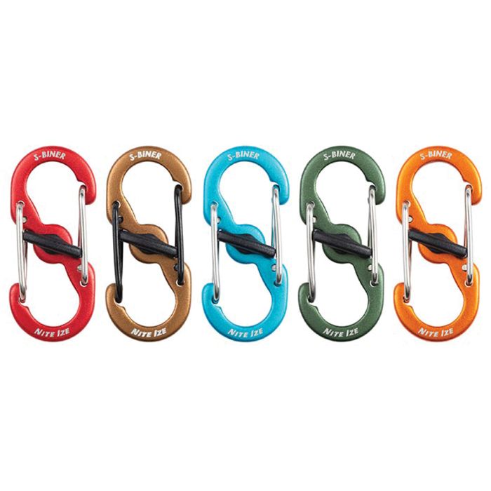 Nite Ize - S-Biner Microlock - 5 Pack Assorted Color Carabiners