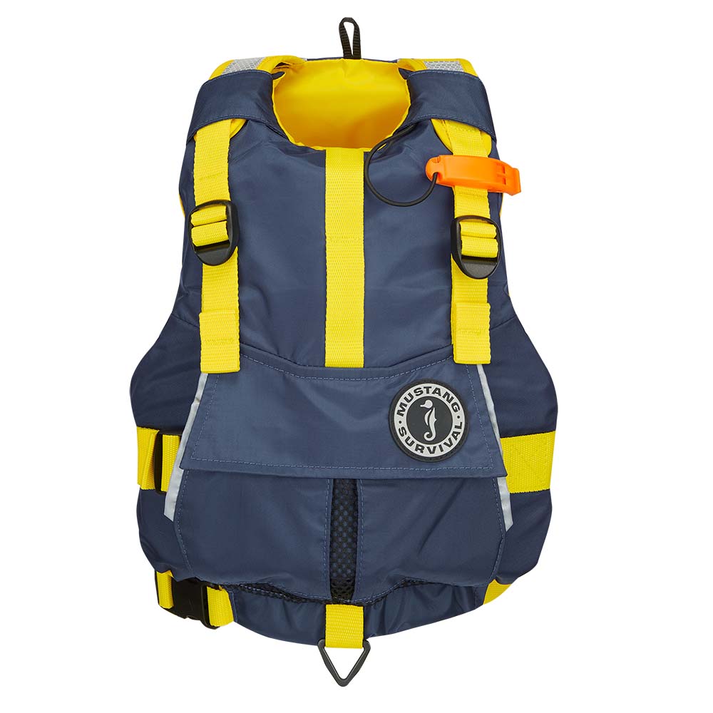Mustang Survival - Youth Bobby Foam Kayak PFD/Vest - Yellow/Navy