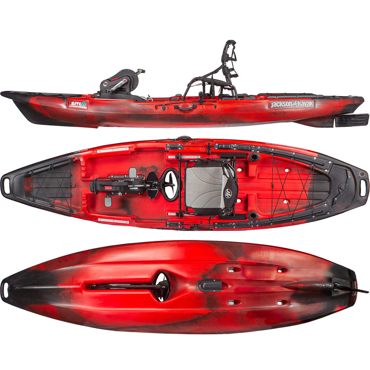 11' 6" Jackson Kayak Bite FD Pedal Drive Fishing Kayak
