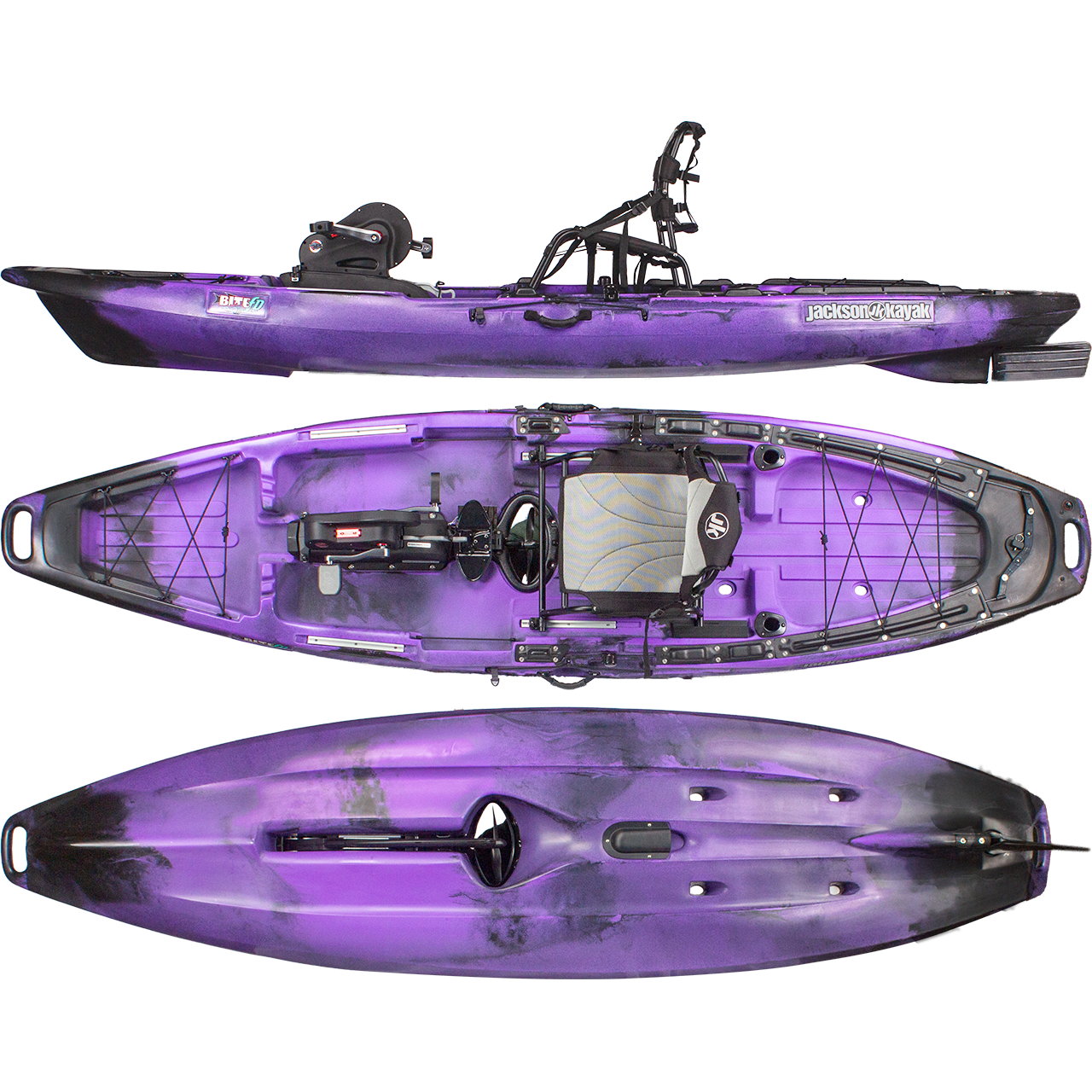 11' 6" Jackson Kayak Bite FD Pedal Drive Fishing Kayak