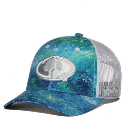 Coastal Mossy Oak Fishing Trucker Cap