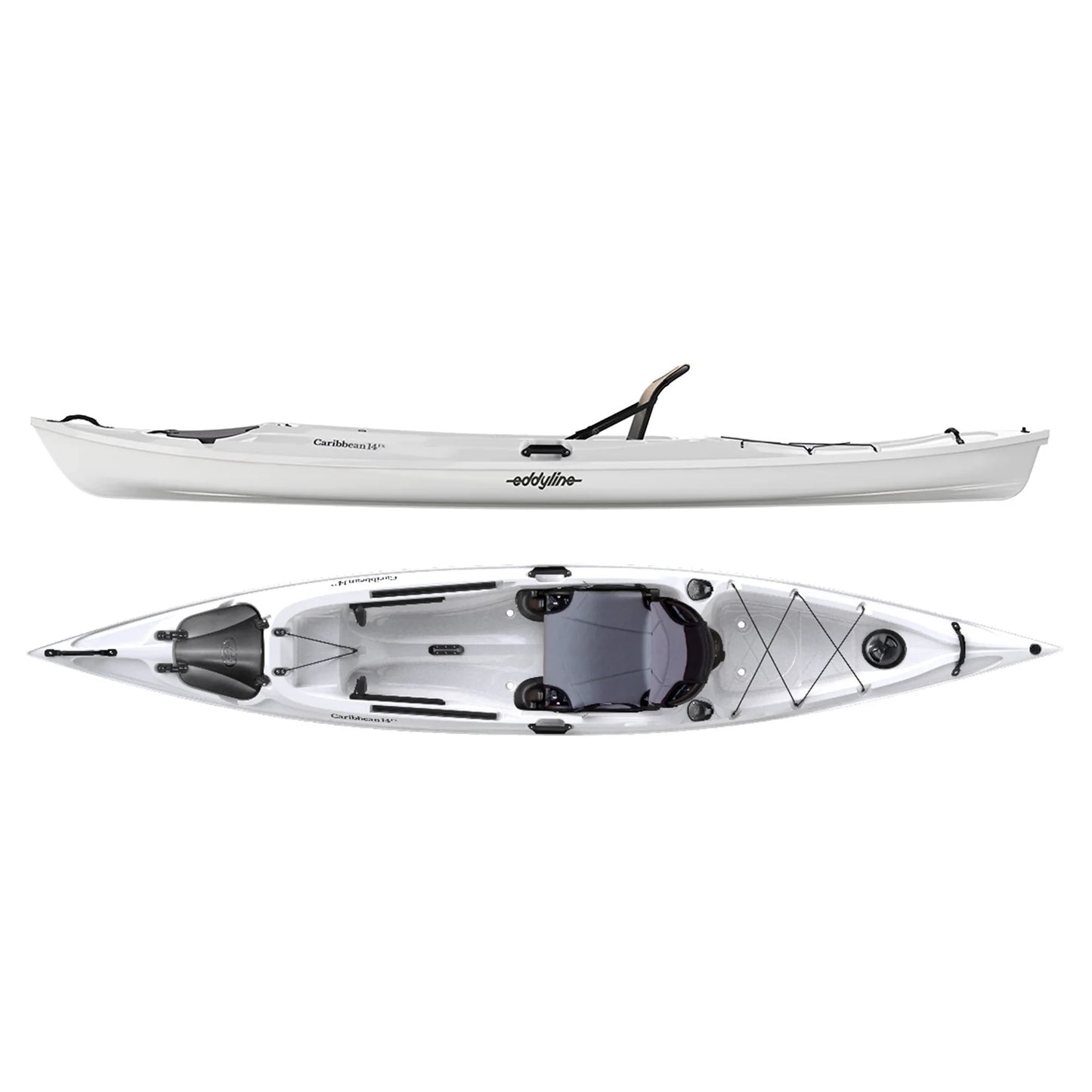 14' Eddyline Caribbean 14FS Lightweight Recreational Kayak