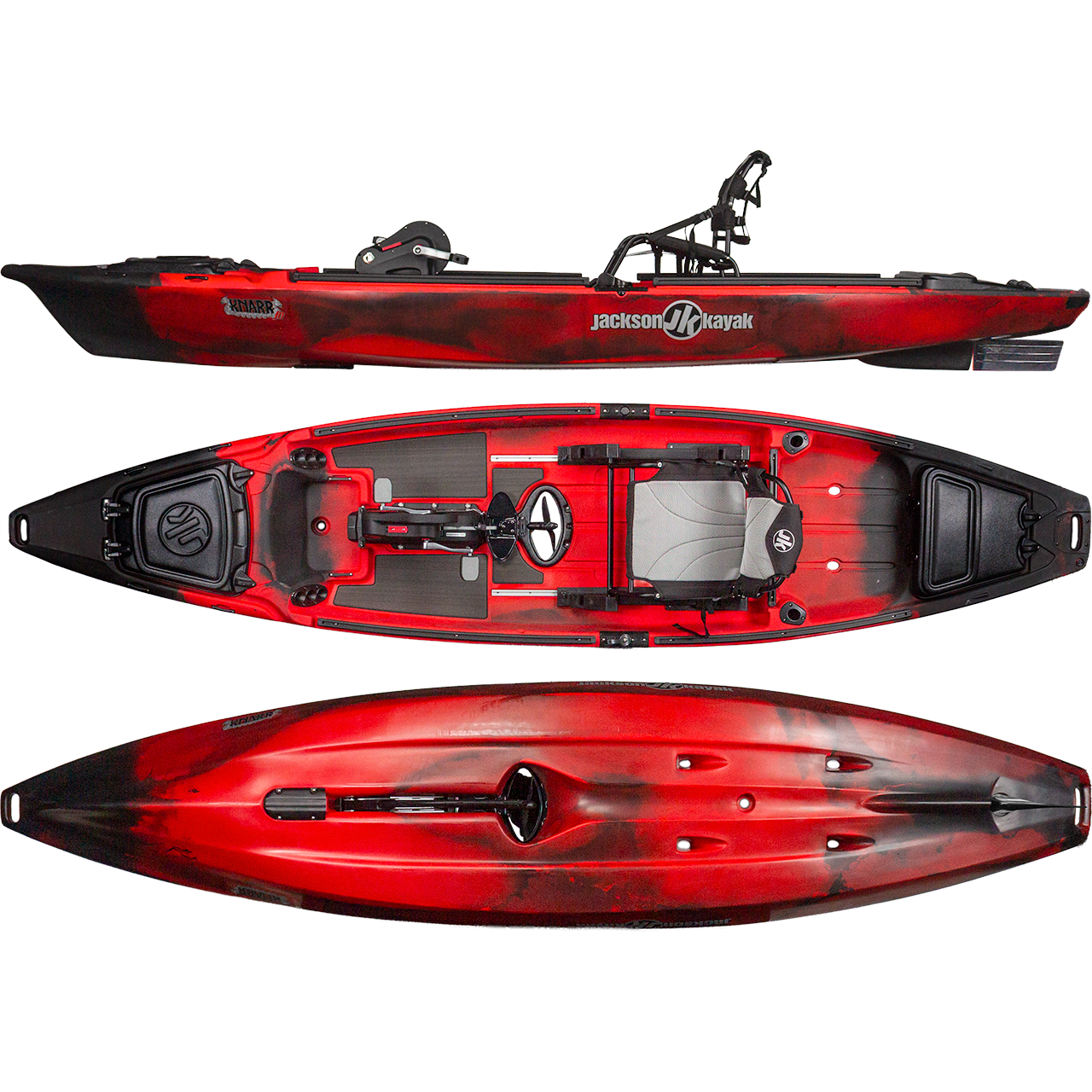 13' 9" Jackson Kayak Knarr FD Pedal Drive Fishing Kayak