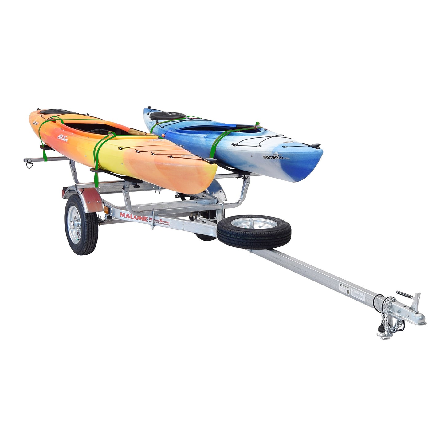MicroSport™ 2 Kayak Trailer Package (2 Sets MegaWings, Spare Tire) - Malone