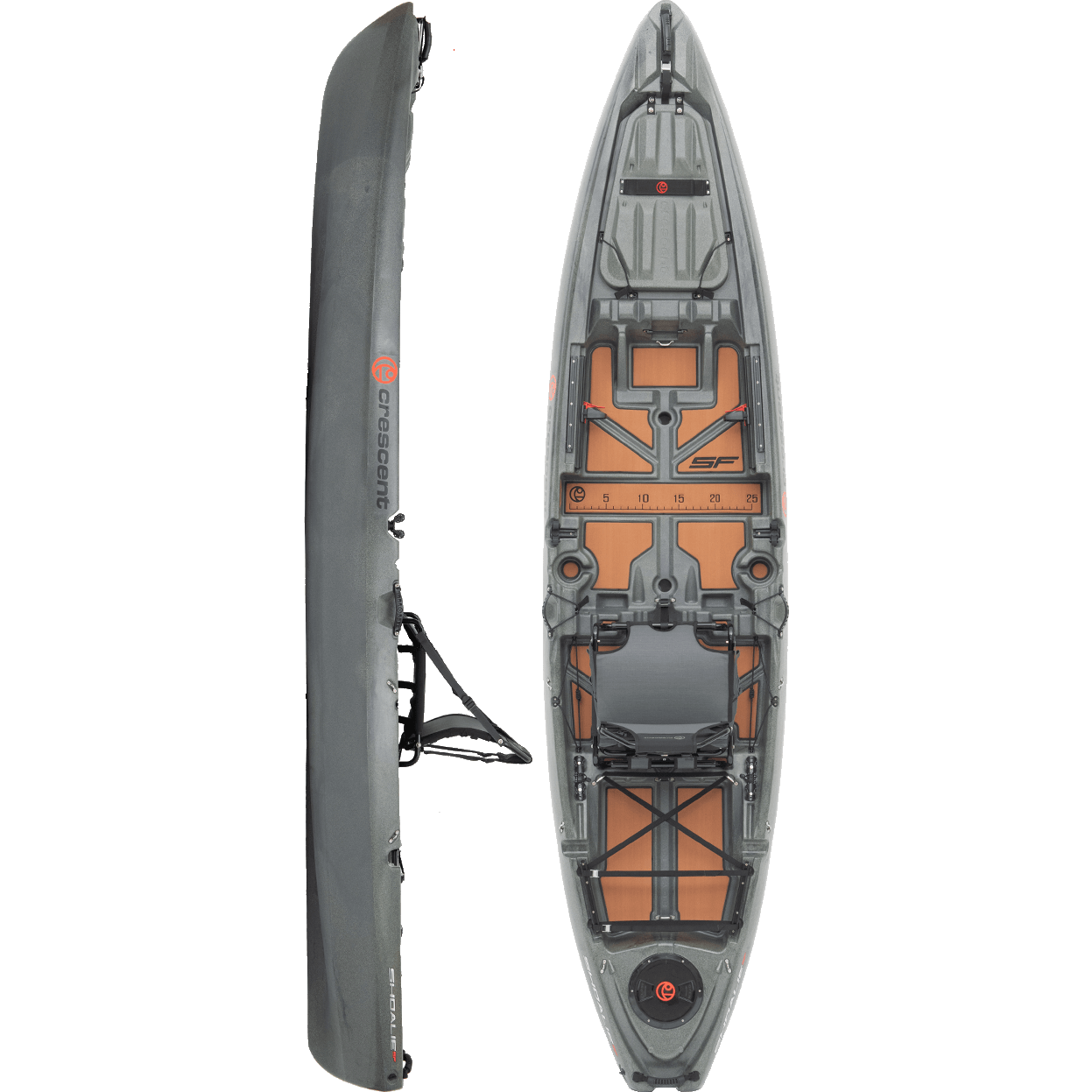 11' 10" Crescent Kayak Shoalie SF Fishing Kayak