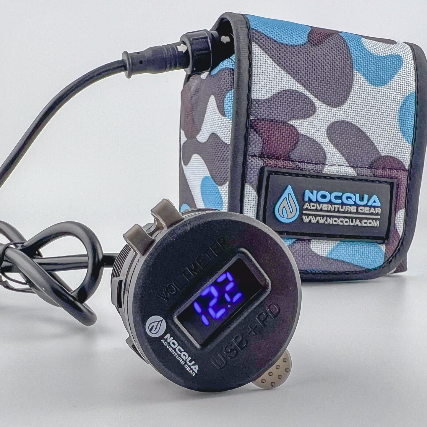 Nocqua - Surface Mounted Kayak Voltmeter + USB