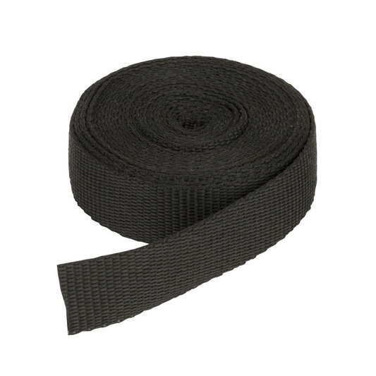 Heavy Duty Black Nylon Kayak Deck Webbing