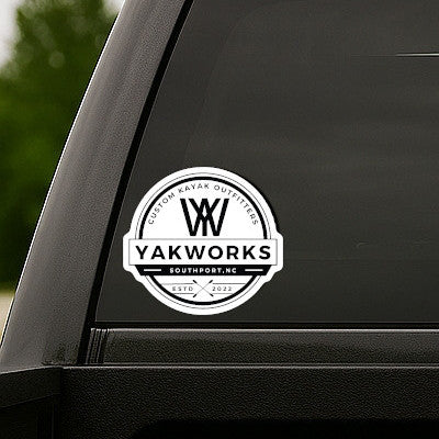 Yakworks Kayak - 6" Logo Window Sticker