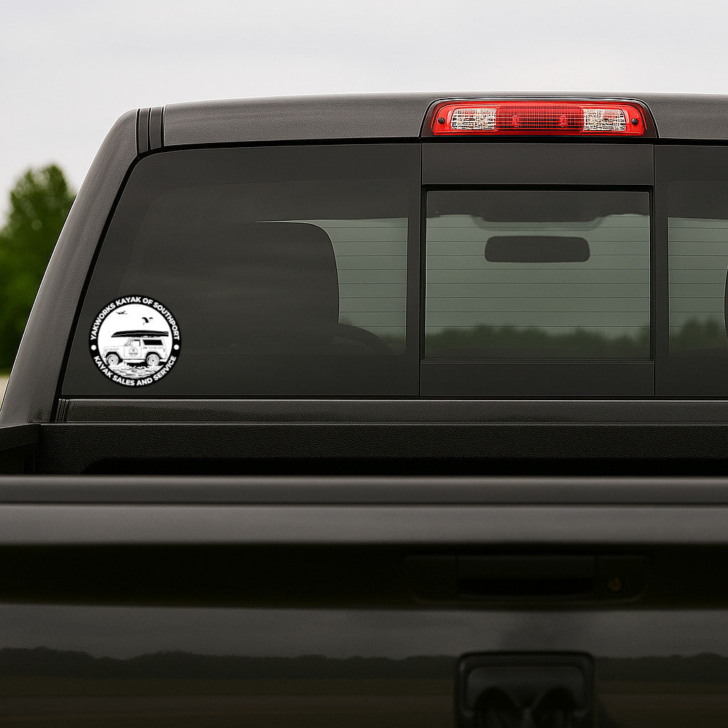 Yakworks Kayak - 6" Window Sticker - Southport Bronco
