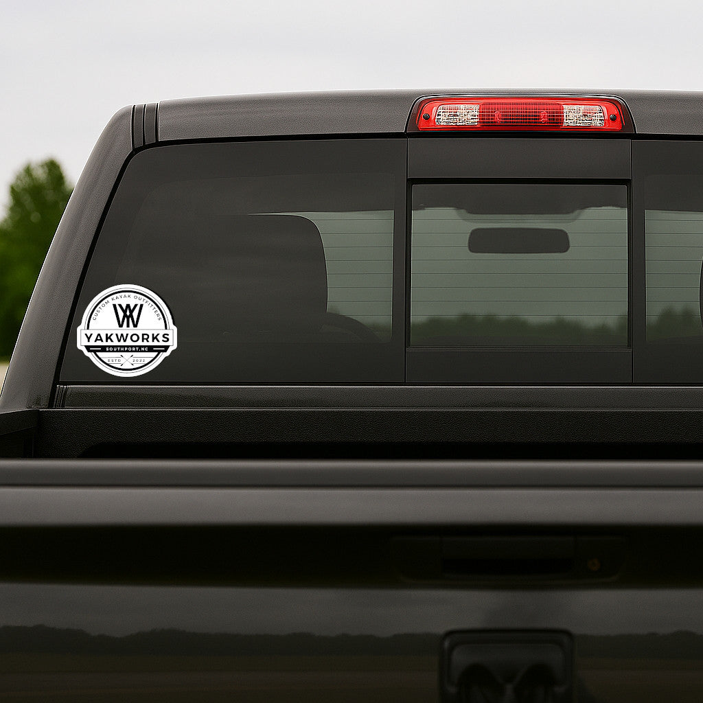 Yakworks Kayak - 6" Logo Window Sticker
