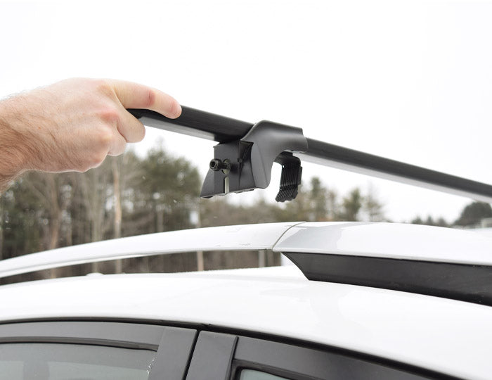 Malone SteelTop™ Kayak Roof Rack - Square Crossbars - Raised, Factory Side Rails - Steel - 58"