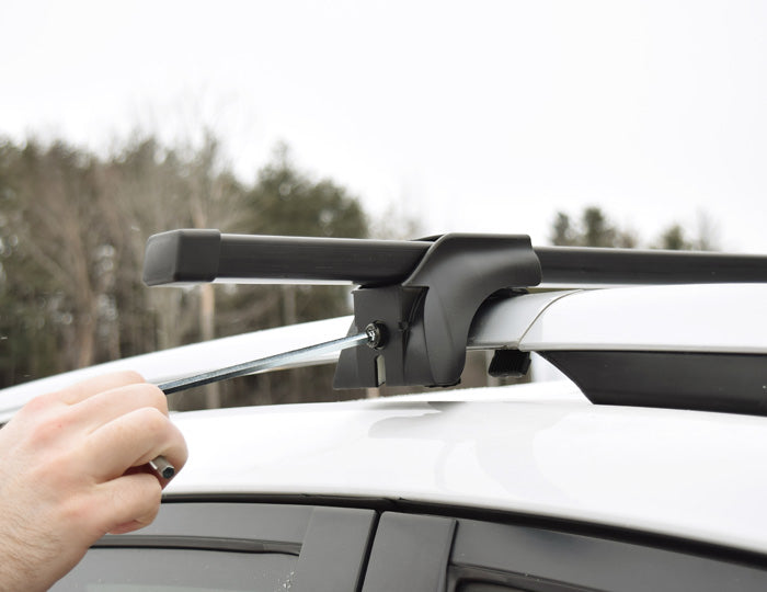 Malone SteelTop™ Kayak Roof Rack - Square Crossbars - Raised, Factory Side Rails - Steel - 58"
