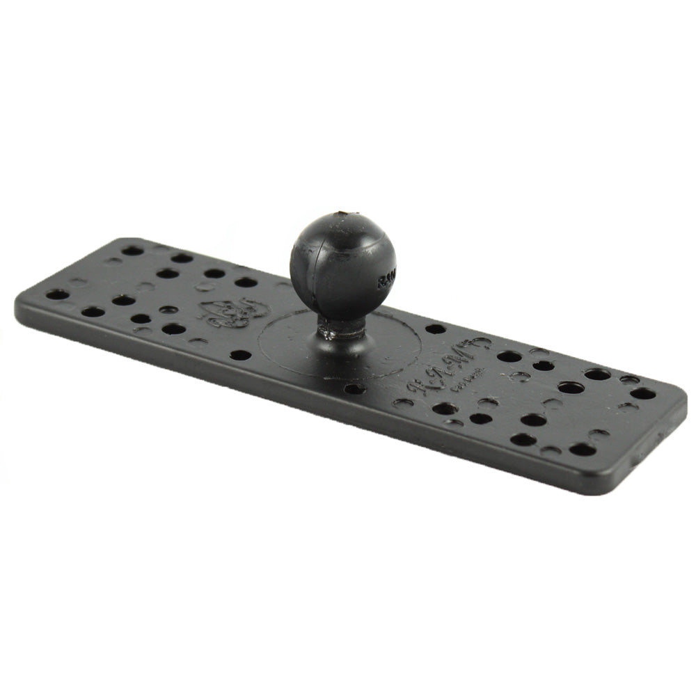 Kayak Fish Finder Mount - 6.25" x 2" Rectangle Base with 1" Ball - Ram Mounts