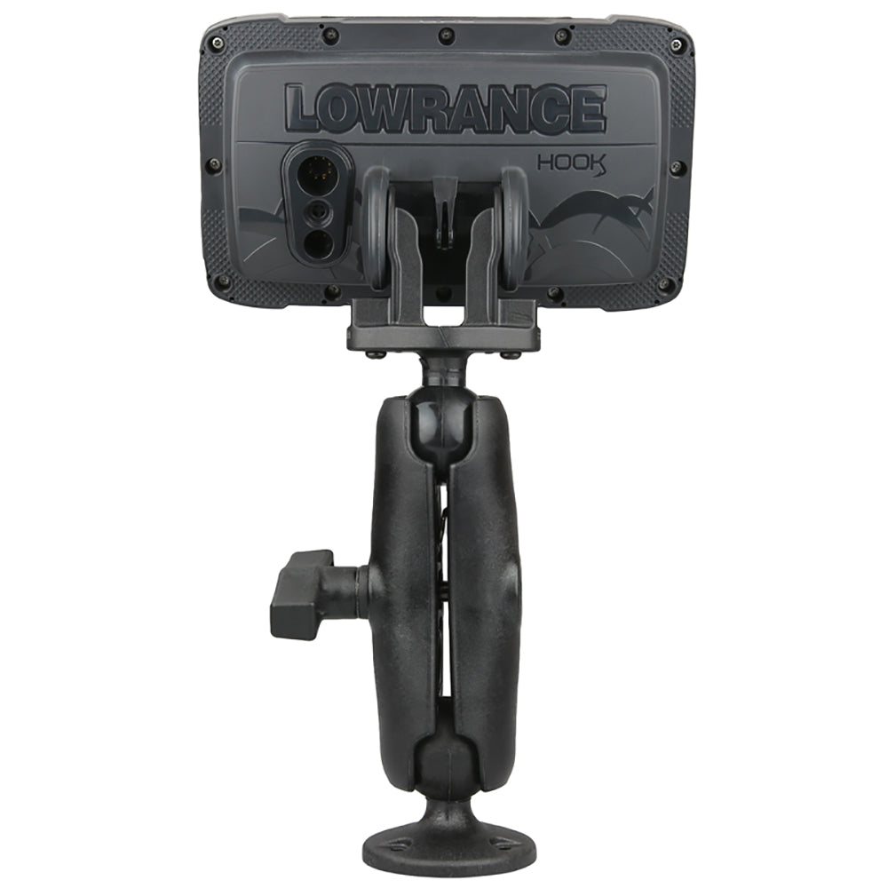 C Size 1.5" Composite Kayak Fishfinder Mount for the Lowrance Hook² & Reveal Series - Ram Mounts