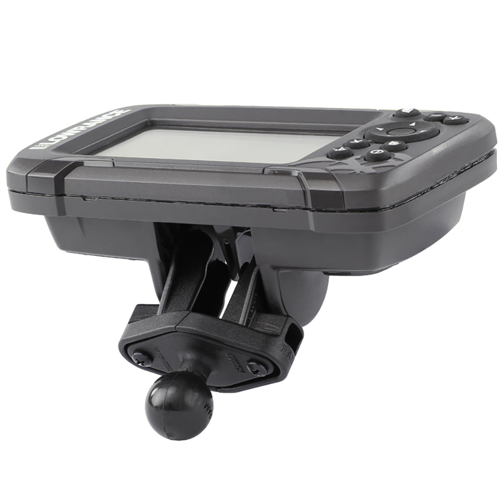 Kayak Fishfinder Mount For Lowrance Hook2Series - 1" Track Mount - Ram Mounts