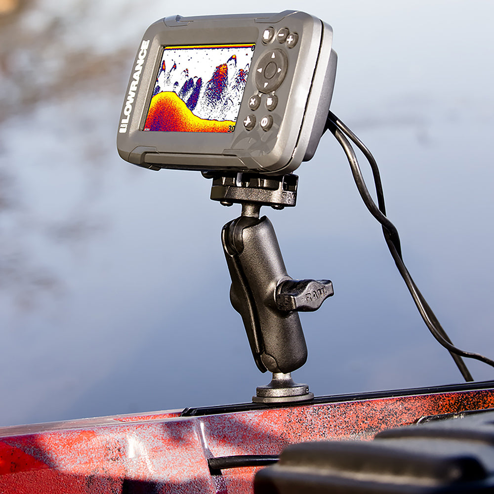 Kayak Fishfinder Mount For Lowrance Hook2Series - 1" Track Mount - Ram Mounts