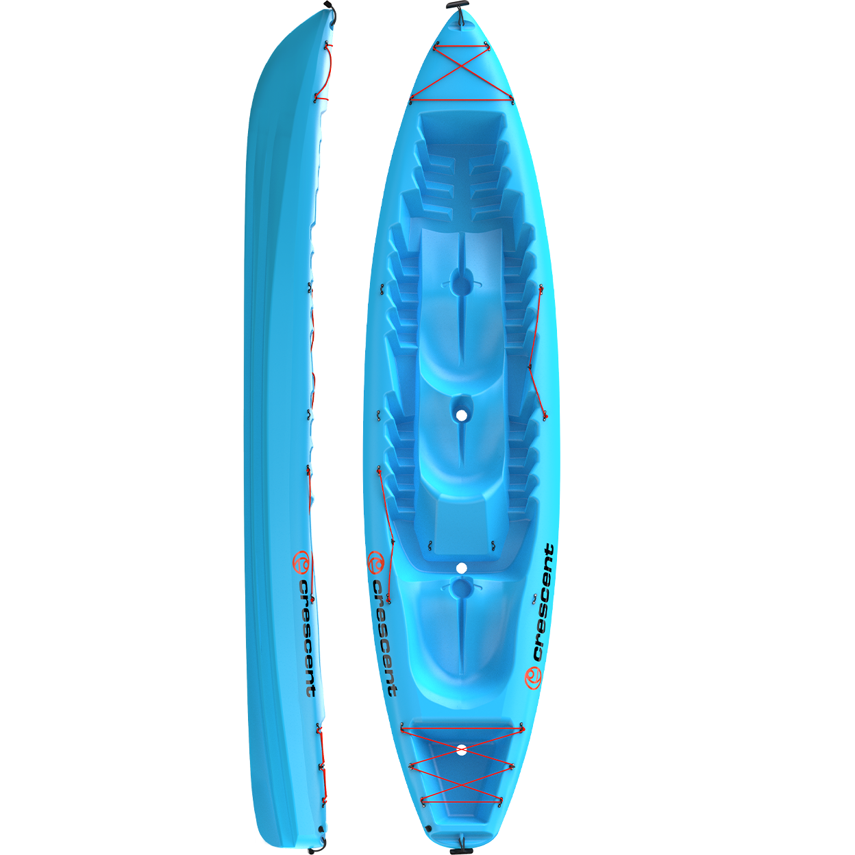 12' 4" Crescent Kayak Splash 2 Tandem SOT Kayak