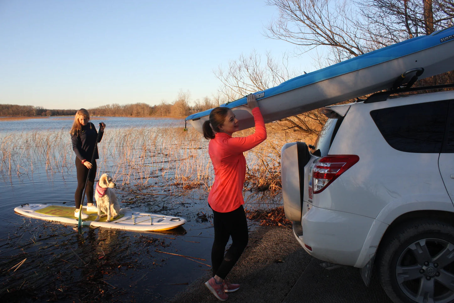 EZ ROLLER™ V-Rack Kayak Roof Carrier Rack - Suspenz