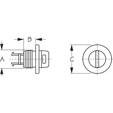 Kayak Drain Plug - Press-In Replacement