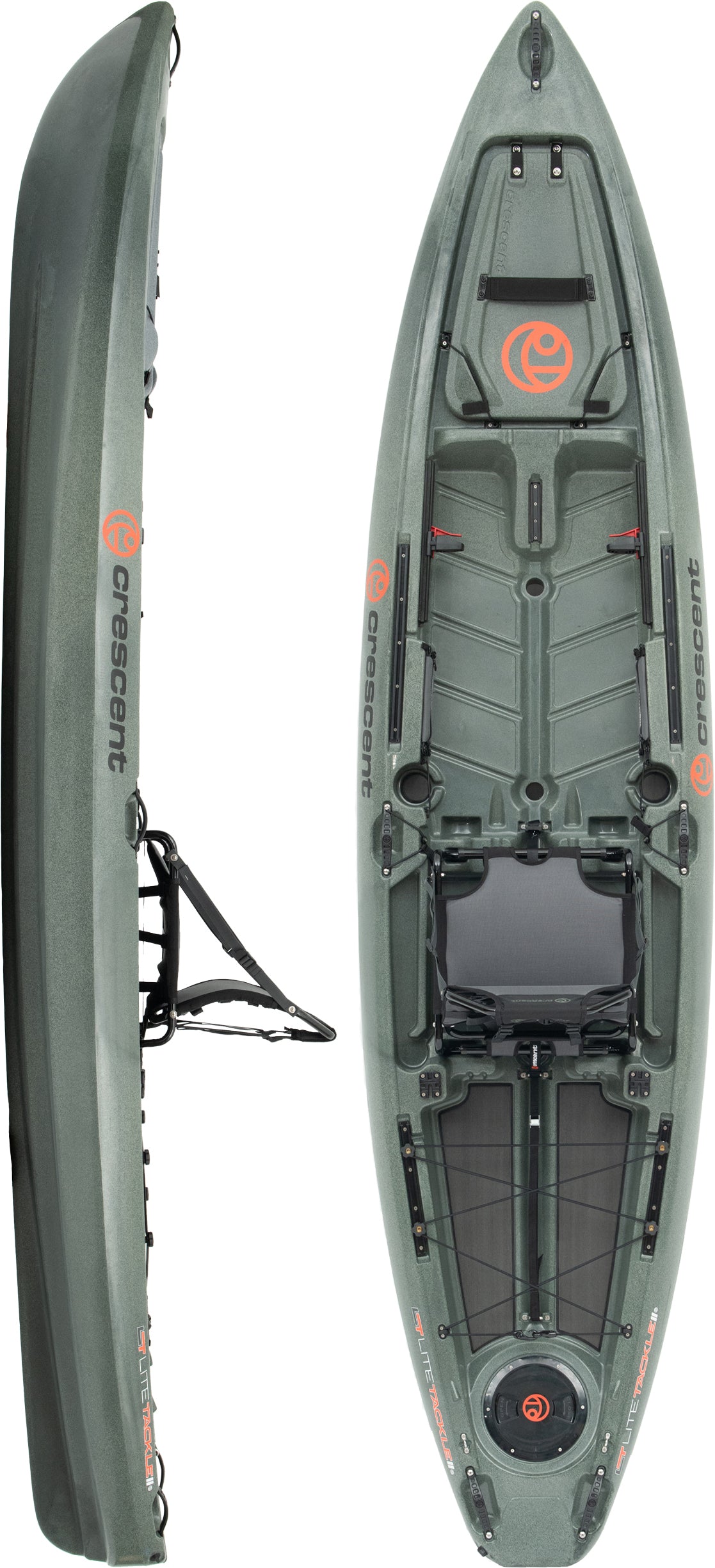 12' 4" Crescent Kayak Lite Tackle II Fishing Kayak