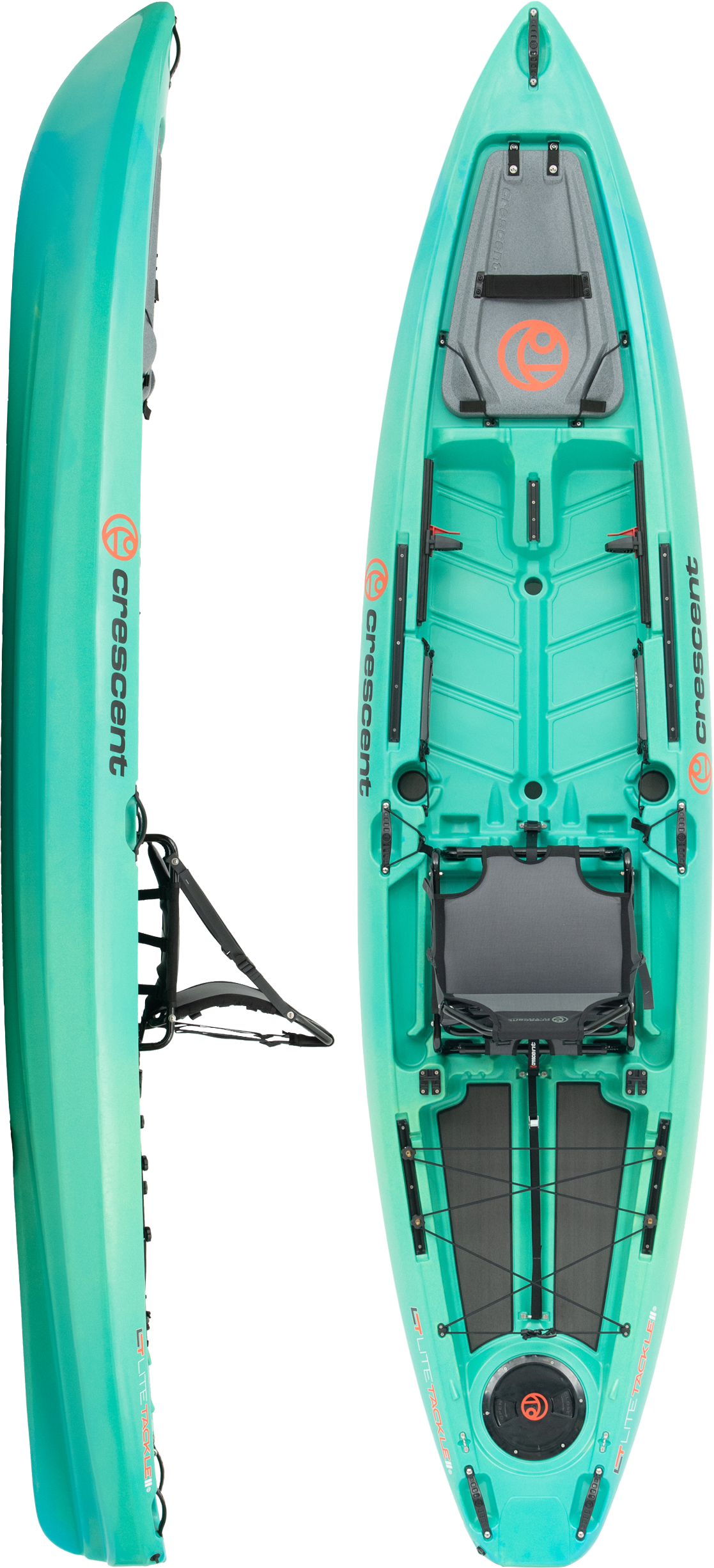 12' 4" Crescent Kayak Lite Tackle II Fishing Kayak