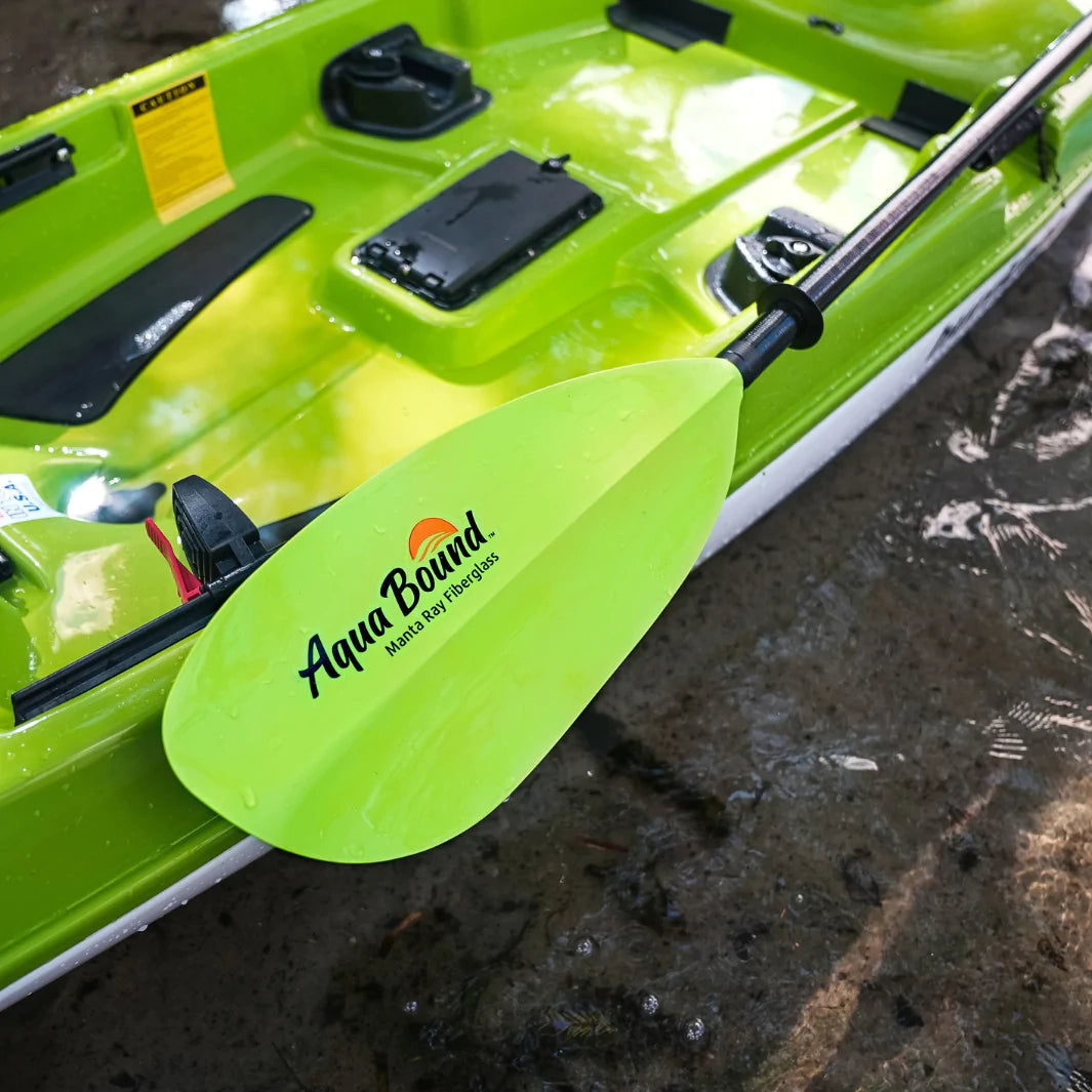 Aqua Bound Manta Ray Fiberglass 2-Piece Snap-Button Kayak Paddle