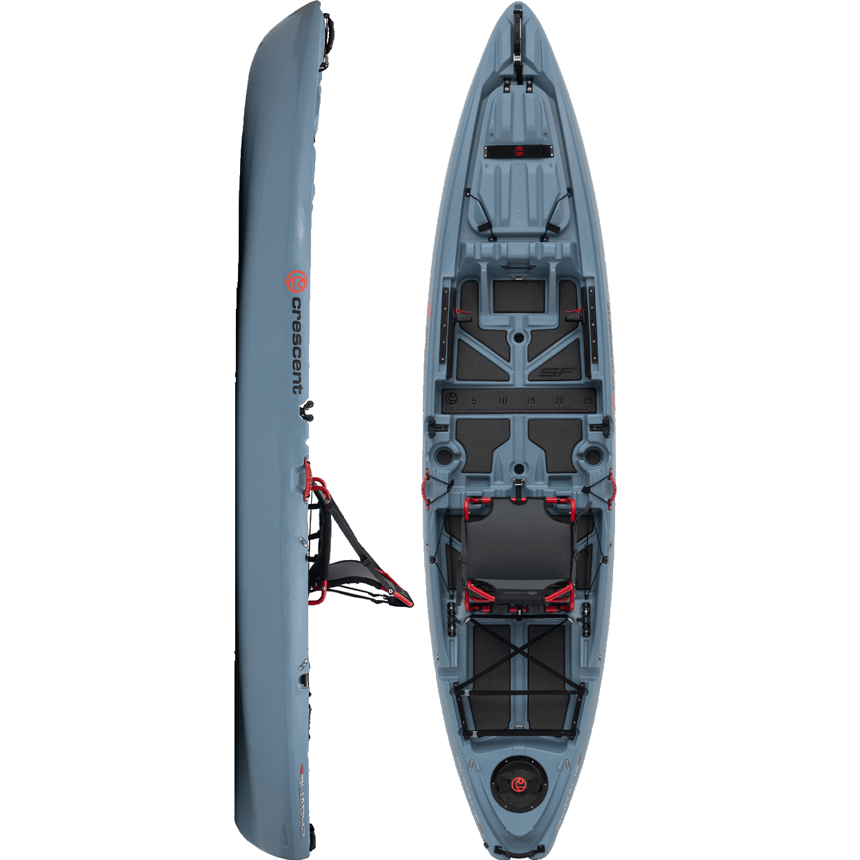 11' 10" Crescent Kayak Shoalie SF Fishing Kayak