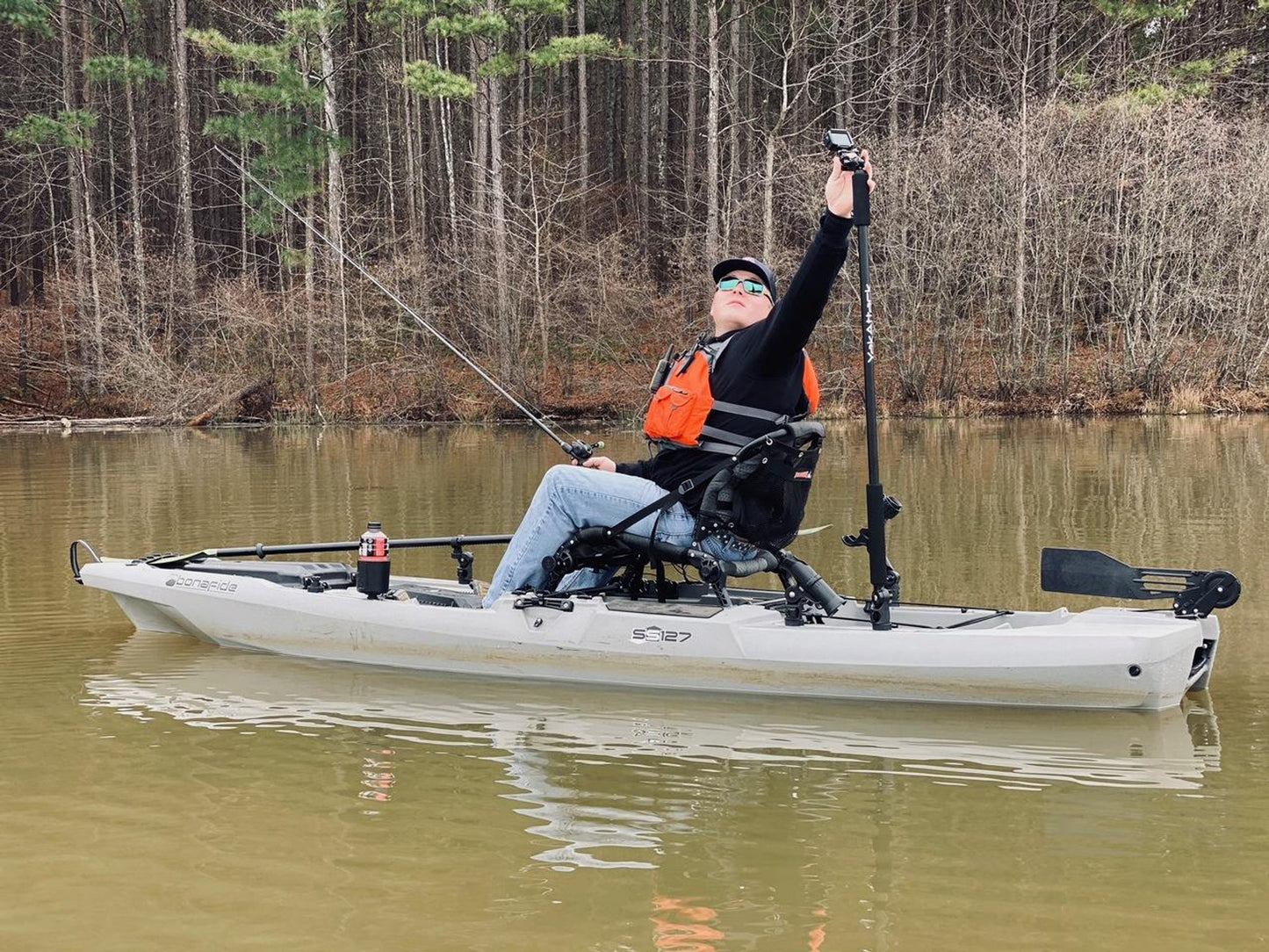 YakAttack 51.5" BoomStick Pro Kayak Camera Mount
