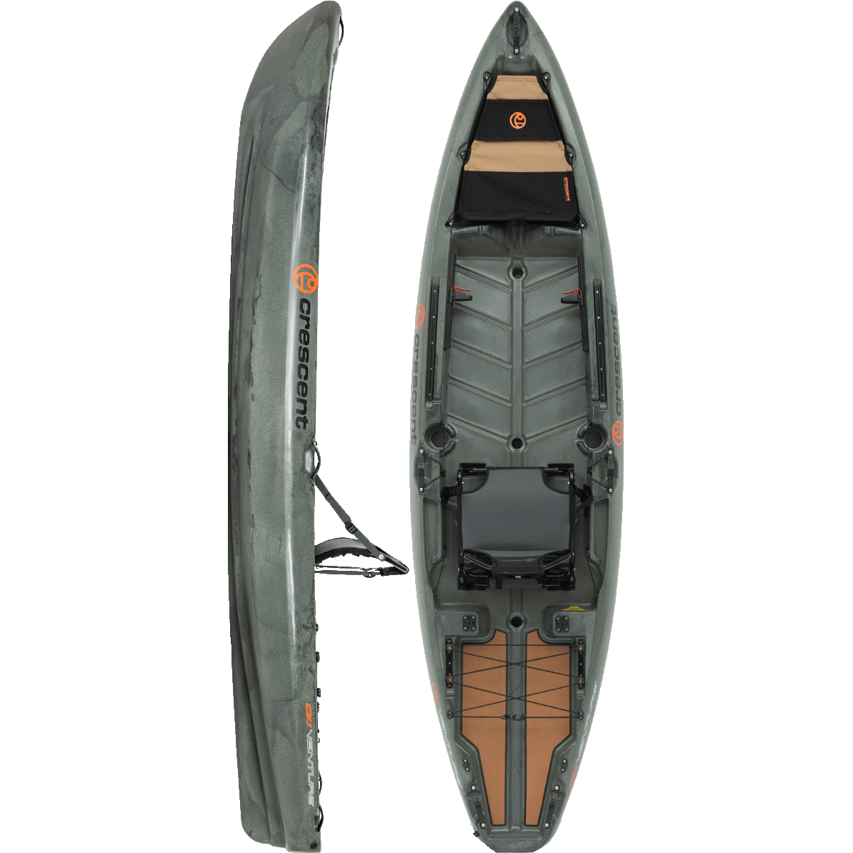 11' Crescent Kayak CK1 Venture Fishing Kayak