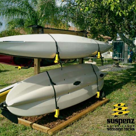 Deluxe Kayak Wall Storage Rack - Suspenz