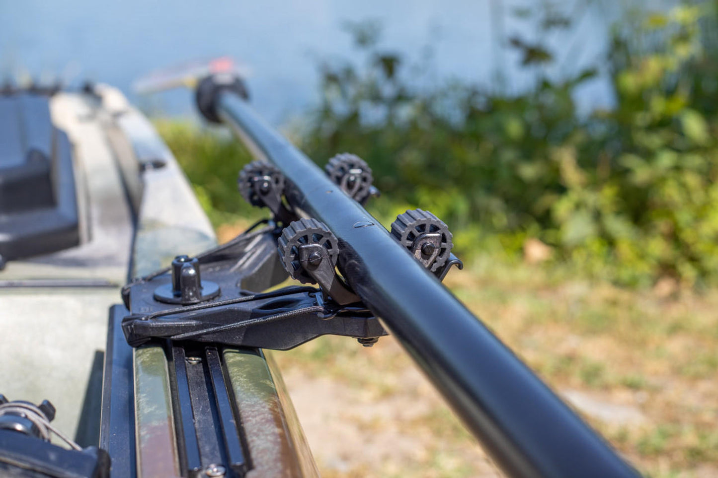 YakAttack DoubleHeader with Dual RotoGrip Kayak Paddle Holders
