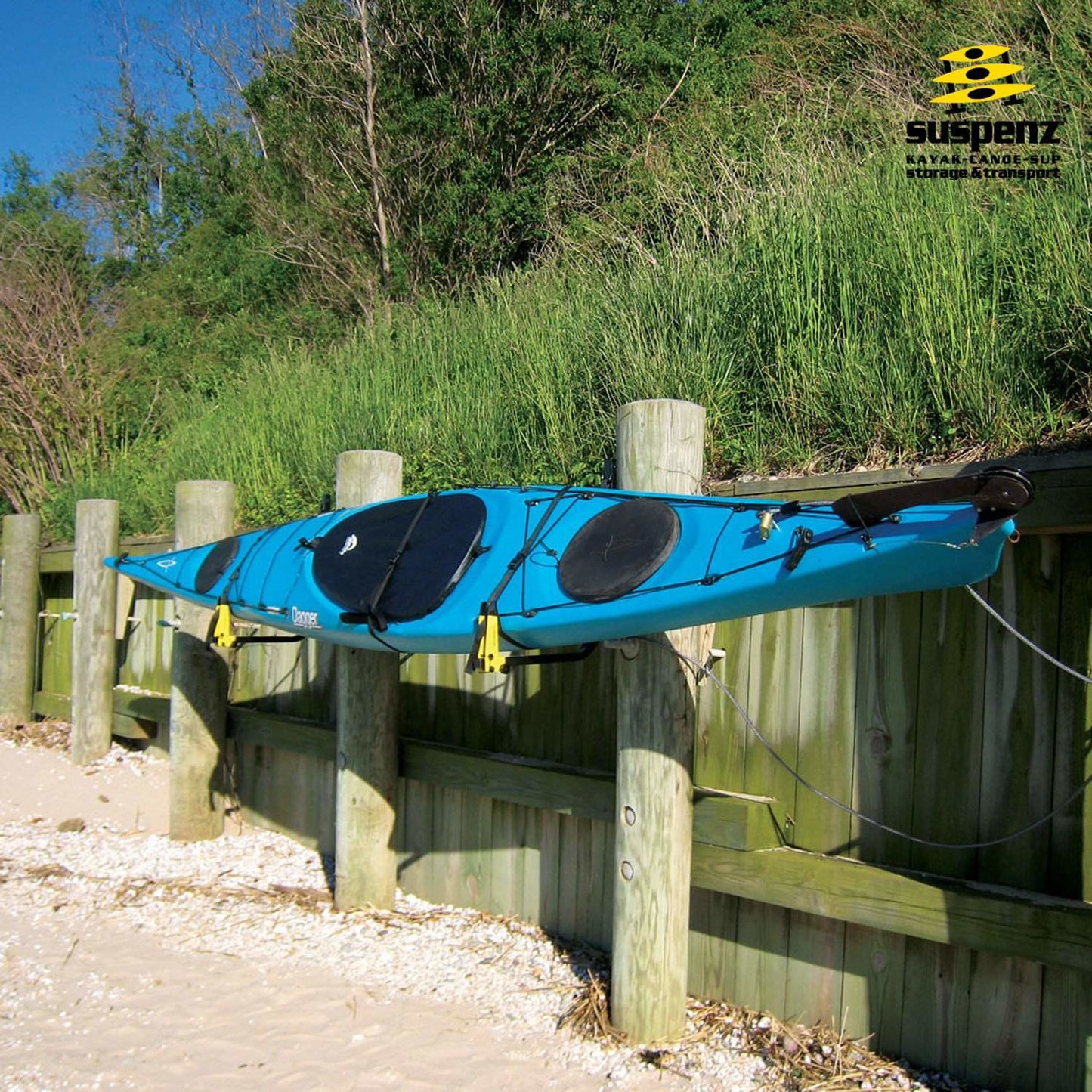 Deluxe Kayak Wall Storage Rack - Suspenz