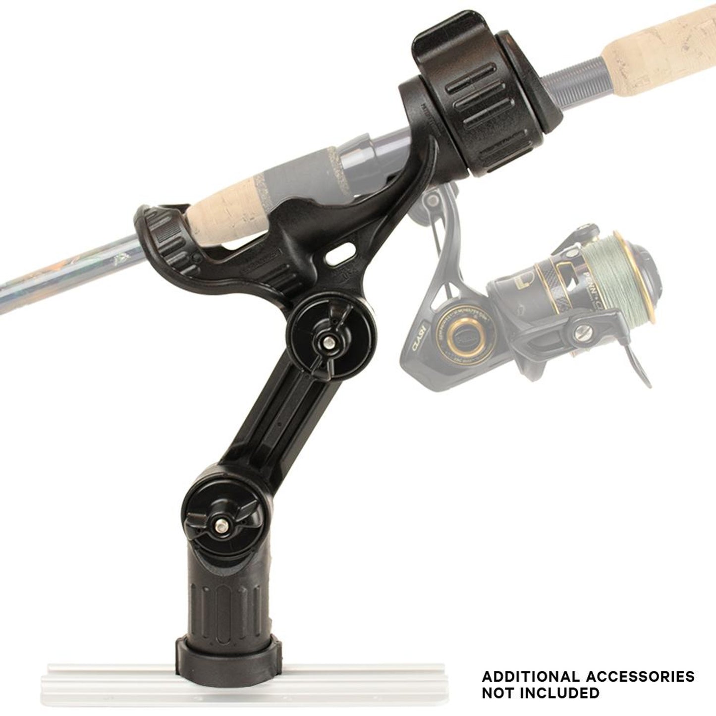 YakAttack Omega Pro Kayak Rod Holder with LockNLoad Track Mounting Base