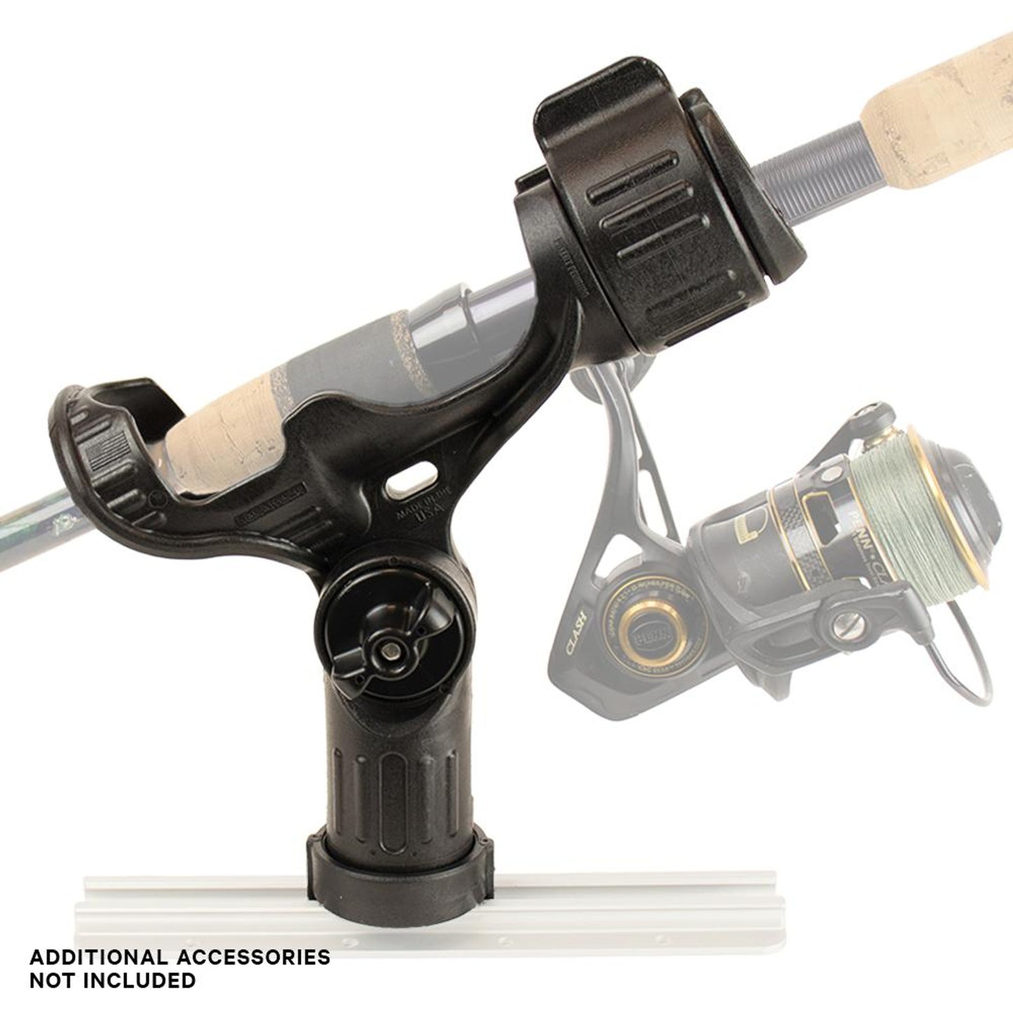 YakAttack Omega Kayak Rod Holder with LockNLoad Track Mounting Base