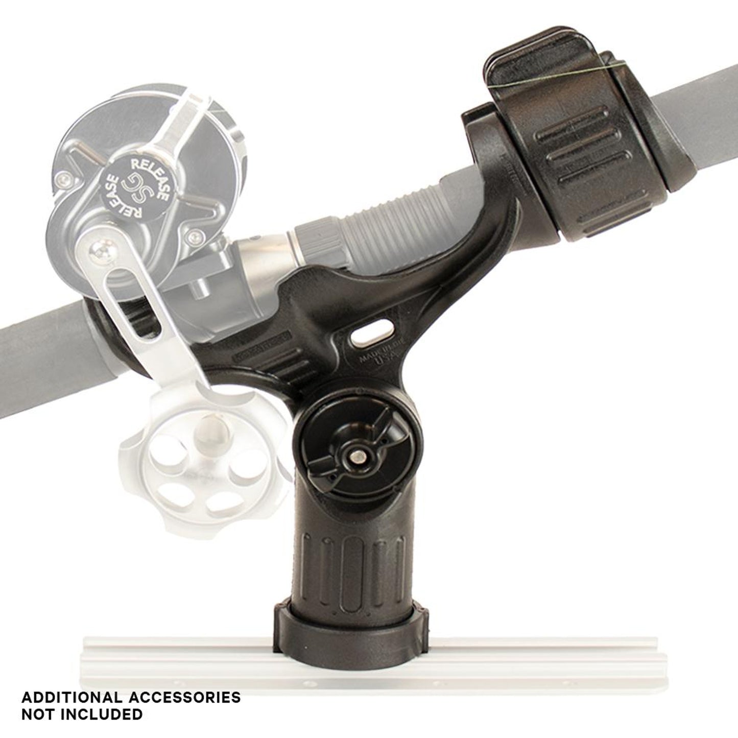 YakAttack Omega Kayak Rod Holder with LockNLoad Track Mounting Base