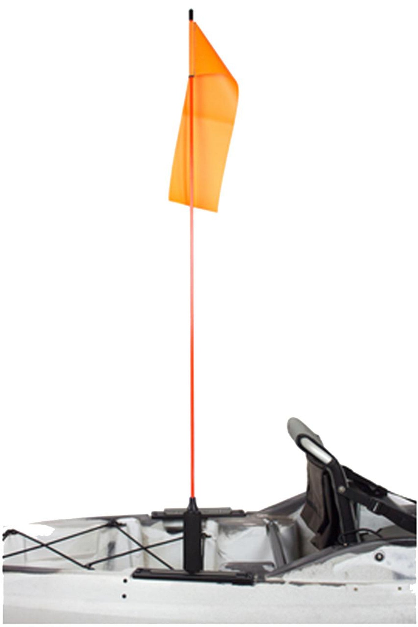 YakAttack VISIFlag, 52" Mast With Flag, Mighty Mount / GearTrac Ready