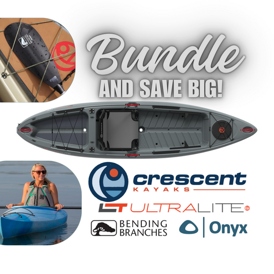 Bundle 10' Crescent Kayak UltraLite, Vest and Paddle