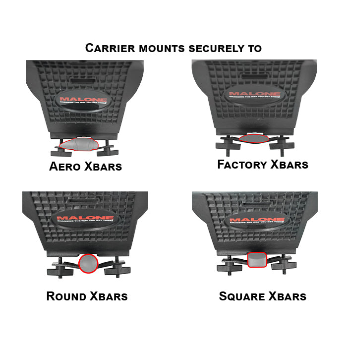 Malone - SeaWing™ Rear Loading Kayak Carrier with Tie-Downs - V Style