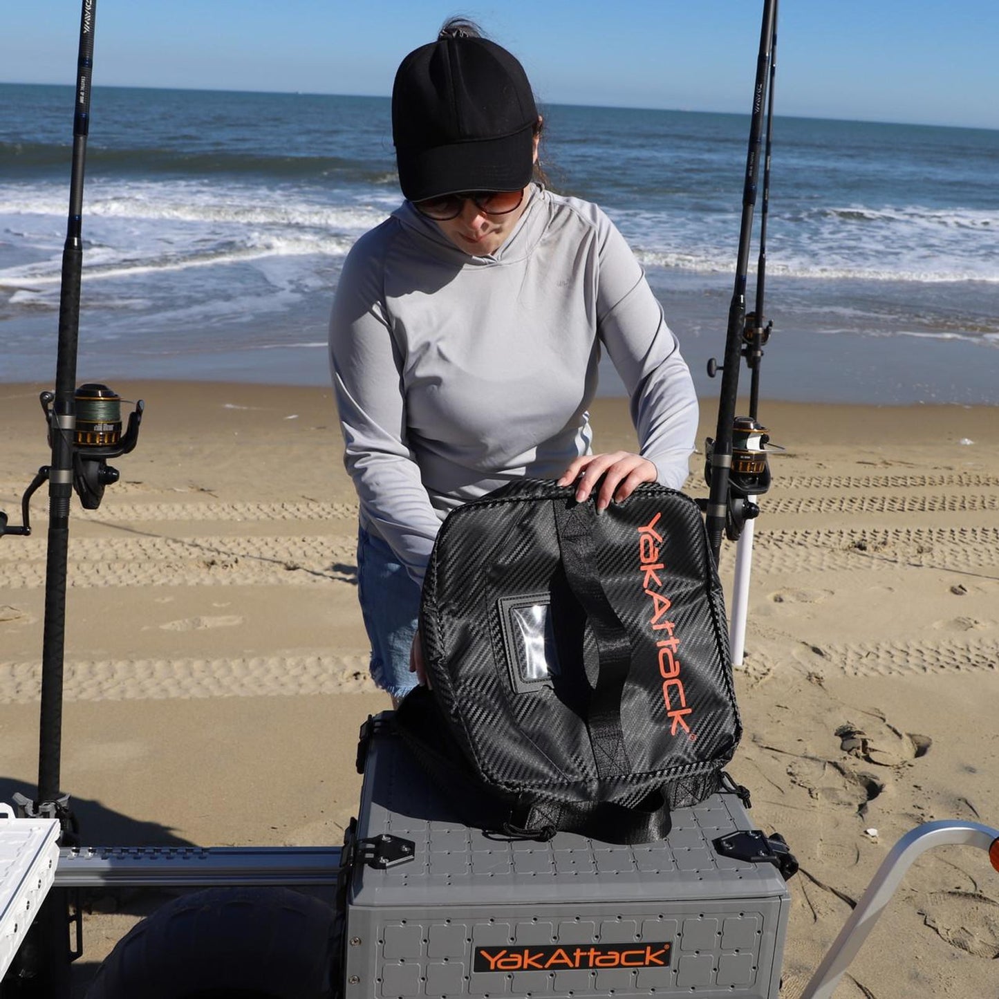 Yakattack - 12” x 12” HD Bait Binder, Black Carbon