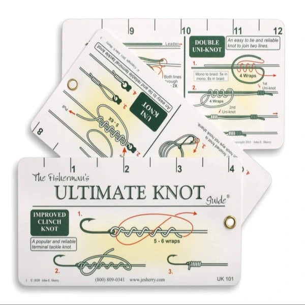 Pro Knot - Fisherman's Ultimate Knot Guide Waterproof Fold Out Ruler