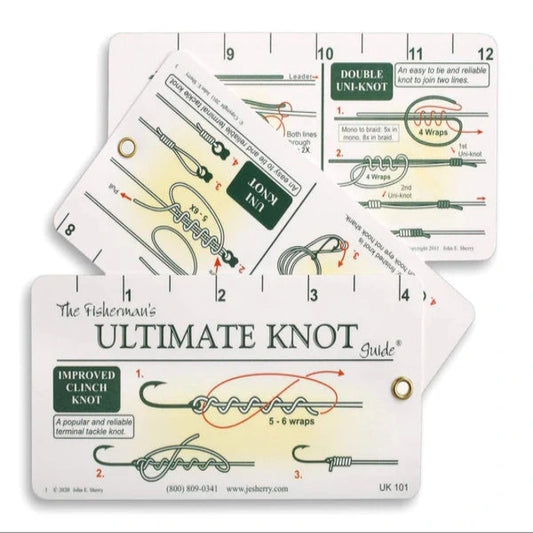Pro Knot - Fisherman's Ultimate Knot Guide Waterproof Fold Out Ruler