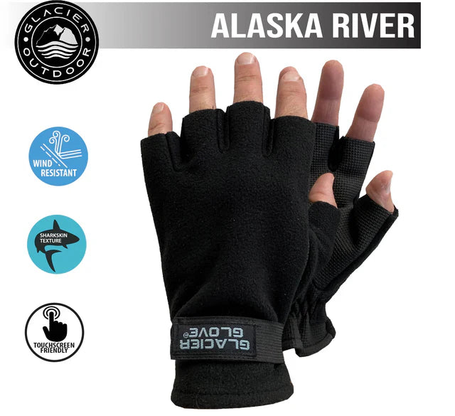 Glacier Outdoors Alaska River™ Series Fingerless Kayak Glove