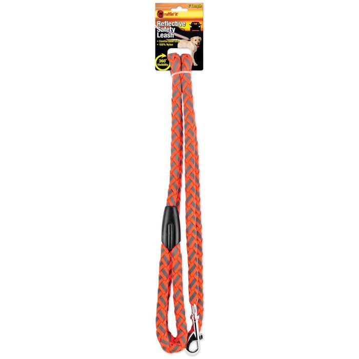 Ruffin'It - Braided Light Reflective Dog Leash