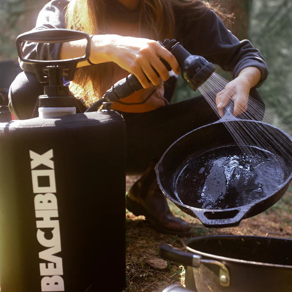 BeachBox - Portable Outdoor Shower Tank and Sprayer