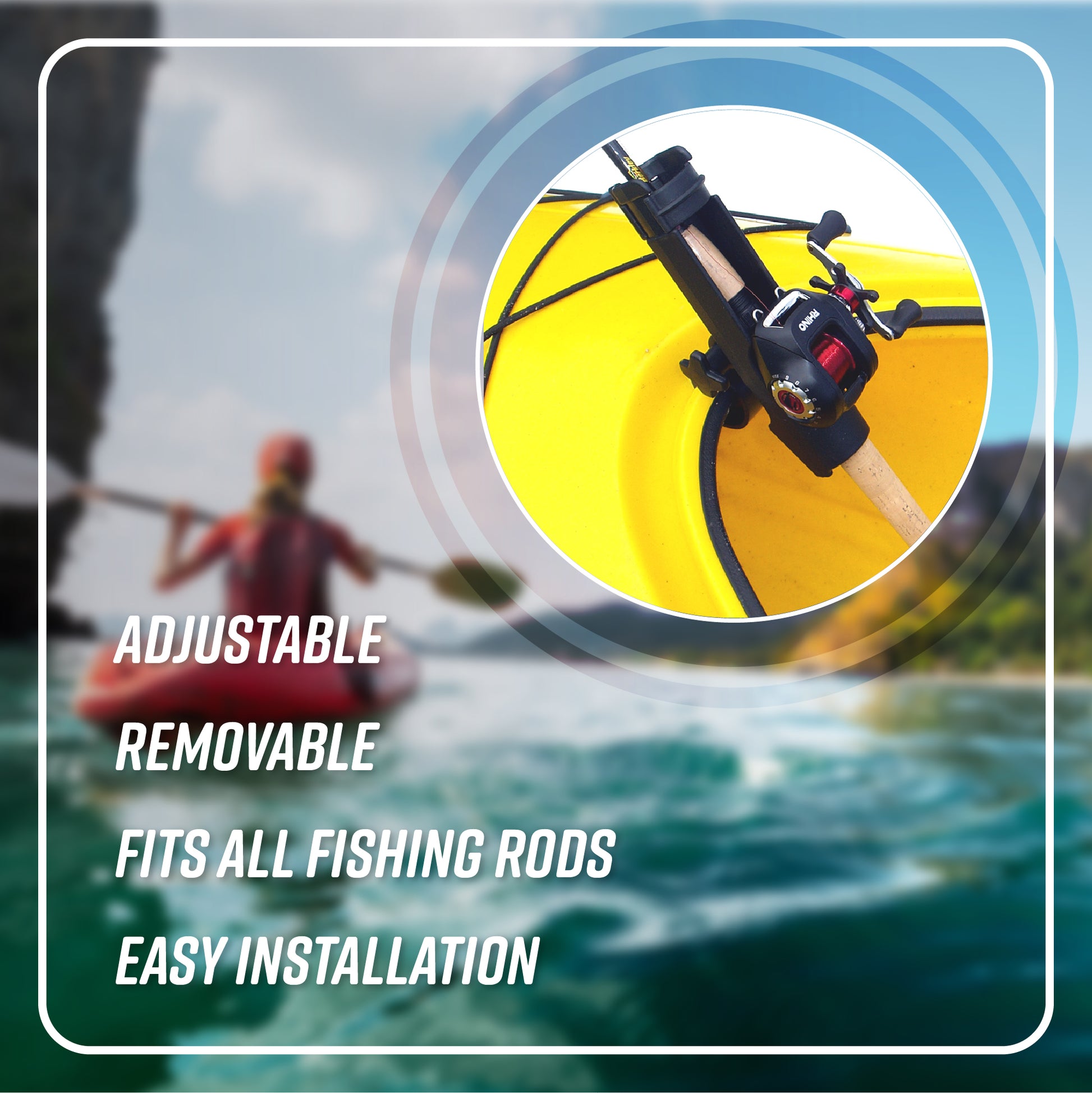 YakCatcher - Clip-On Kayak Fishing Rod Holder Yakworks Kayaks and Accessories YakCatcher - Clip-On Kayak Fishing Rod Holder Yakworks Kayaks and Accessories